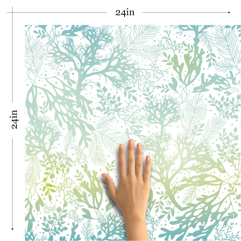 Raymer Nautical Removable Paintable Peel and Stick Wallpaper Panel, 126" L x 24" W