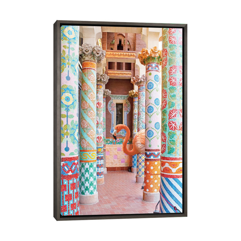 Reproduction de photo "Flamingo Flamingo" par Erin Summer, H 26 po x l 18 po x P 1,5 po, Pas de tapis