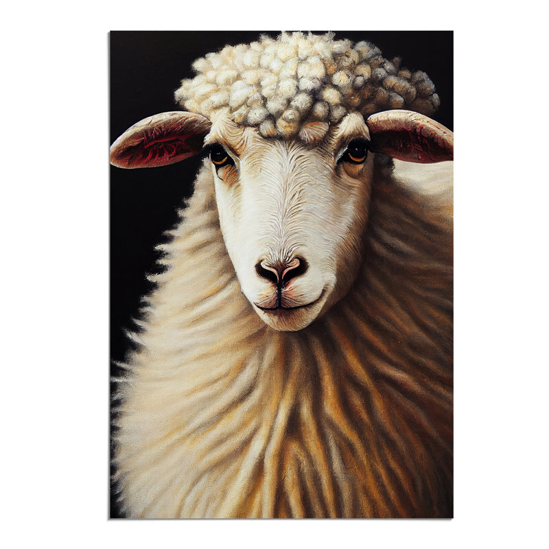 Charming Sheep - Print, 29.7cm H x 21cm W, Paper, No Matte