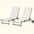 Outdoor Metal Chaise Lounge Set