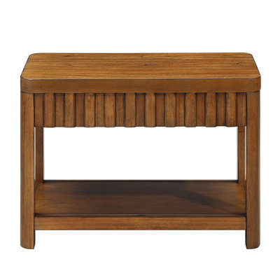 End Table with Storage Shelf,