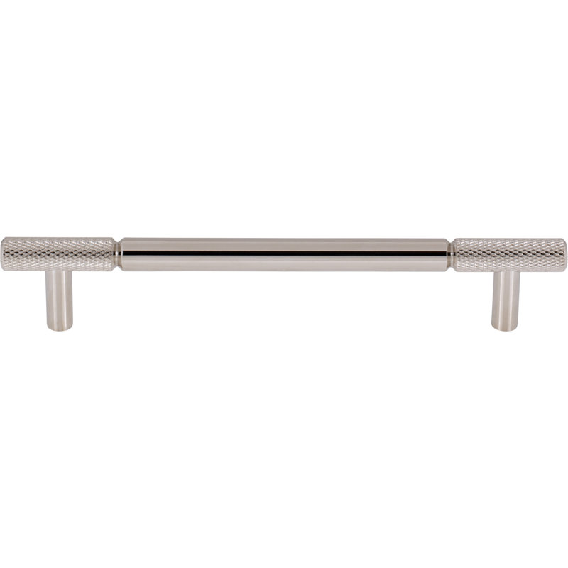 Prestwick Bar Pull, Polished Nickel, 6 5/16" Center To Center