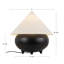 Lampe de table noire mat 17 po avec abat-jour en lin Rowan Rowan-566946715
