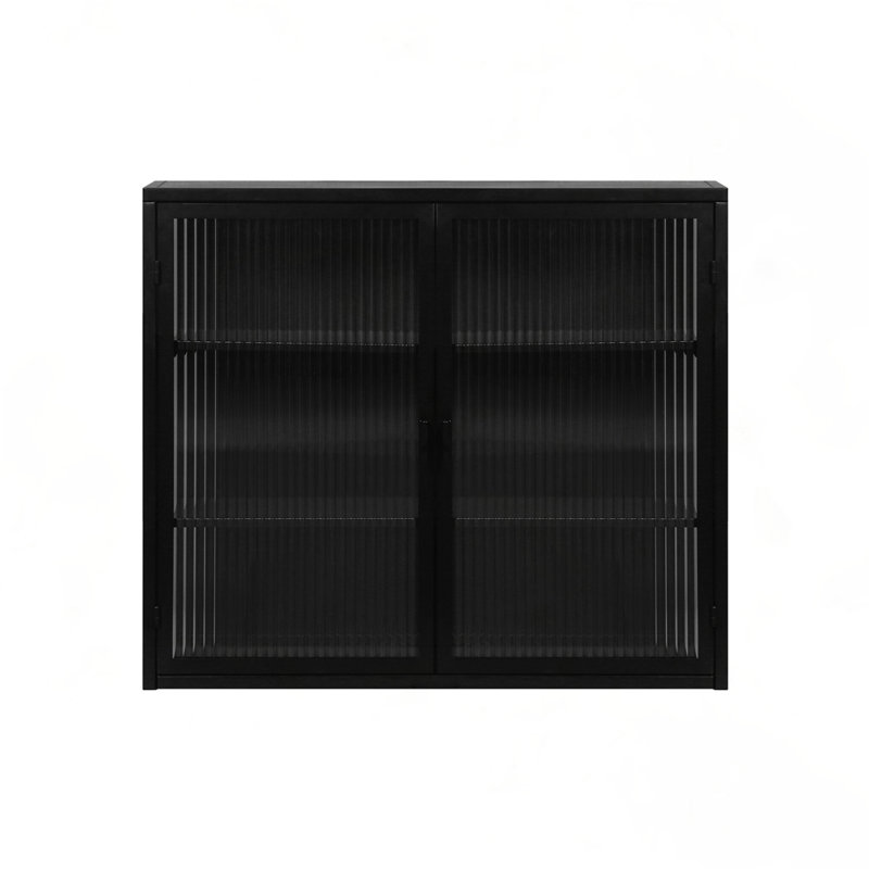 Armoire murale 27,56 po, Noir, Noir