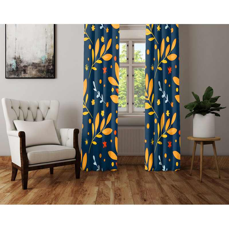 Paire de rideaux semi-transparents Delilha, L 20 po x L 52 po