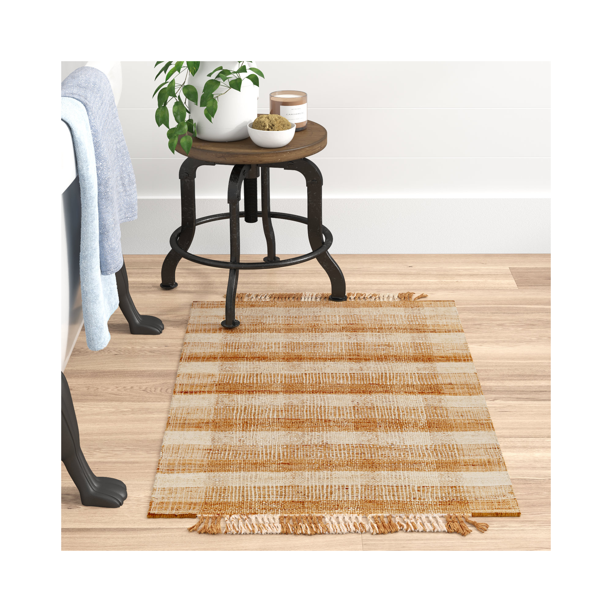 Handmade Jute / Sisal Rug, Rectangle 2' x 3'