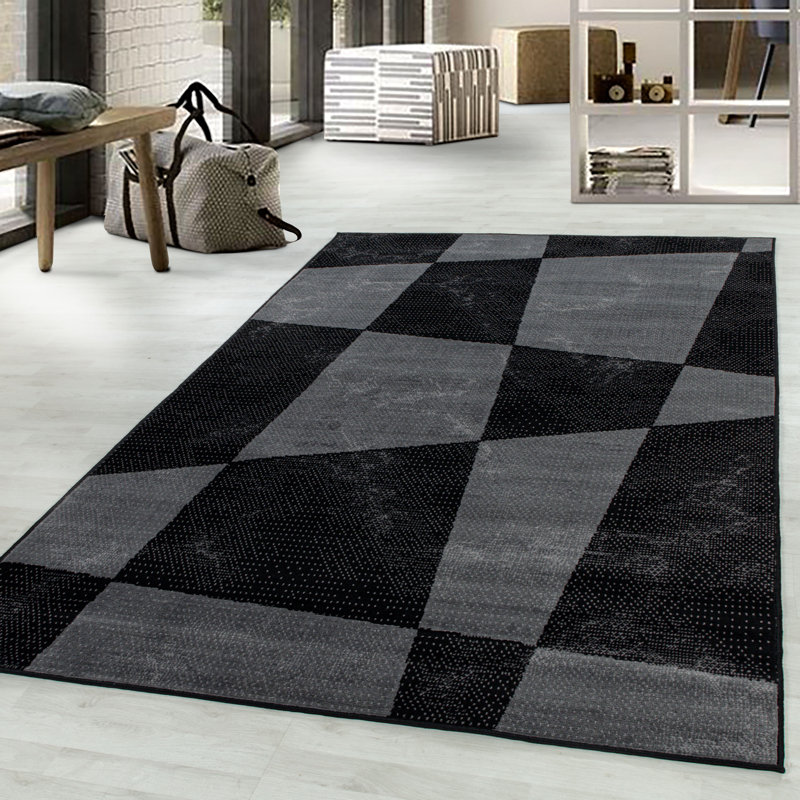Leavy Abstract Flatweave Area Rug, Rectangle 200 x 290cm