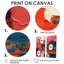 «Pink and Blue Fragments Of Reality», reproduction d'art abstraite encadrée-928244549-928244554-928244556