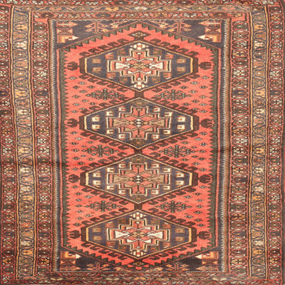 Tapis traditionnel orange / brun