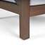 Fauteuil club élégant, style Mid-Century, bois, gris et eau vive - mode béret, chemisier-2082418045-2082418034