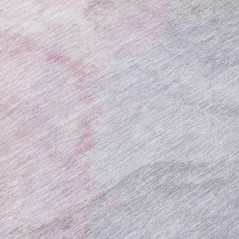 Machine Washable Indoor/Outdoor Chantille ACN2443 Casual Rug, 10' x 14', Blush