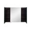 36x26 pouces Miroir à DEL noir Pharmacie avec anti-buée à intensité variable