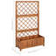 Shuler Wood Raised Garden Bed with Trellis