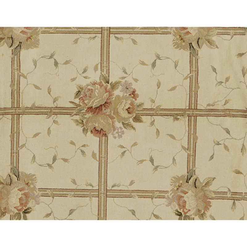 Handmade Silk and Wool Area Rug