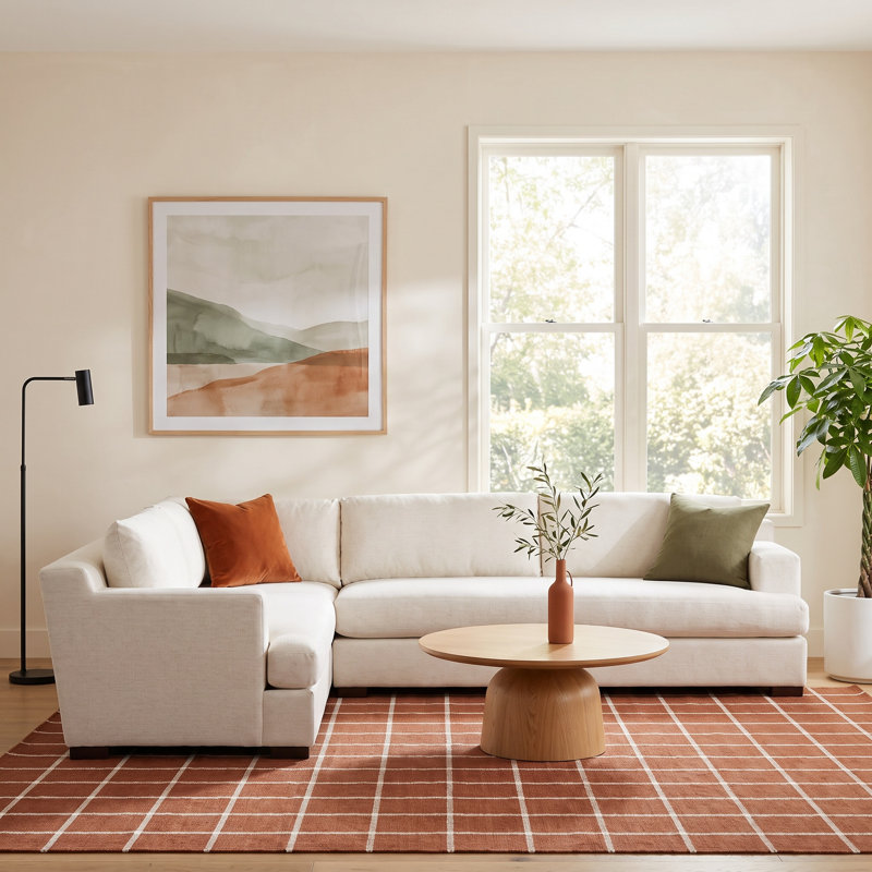 Crispin Upholstered L-Shaped Sectional Symmetrical