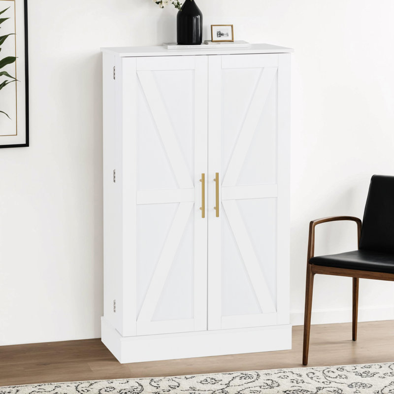 Armoire de rangement multifonctionnelle avec tablette réglable