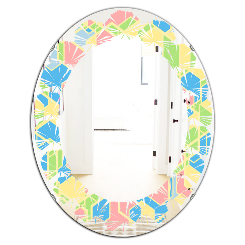 Miroir mural Leaves Abstract II, H 23,6 po x l 23,6 po