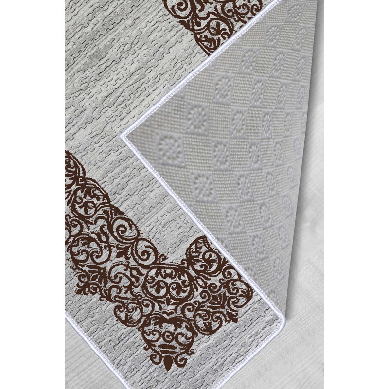 Luxurious Woven Area Rug, 100% Polyester, 23.6 x 39.4 inches | 650 g/m², 0.3 in Pile Height | Antibacterial, Non-Slip PVC Dot Underside, Machine Washable | 3D Digital Printing, Perfect for Living Room & Bedroom Decor