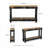 46" Luxe Reclaimed Wood Console Table Black Combo-380829233-319167806