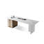 Bureau de thé rectangulaire en pierre frittée-111738320