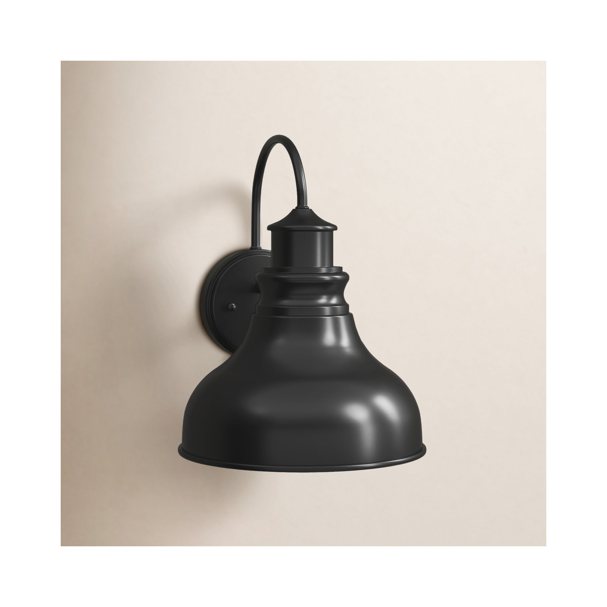 Flavin Oil Burnished Bronze 1 - Bulb Outdoor Wall Lantern with Dusk to Dawn, 17" H x 13" W x 15" D