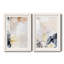 Indigo Blush and Gold III - ensemble de 2 peintures encadrées-296791069-296791070