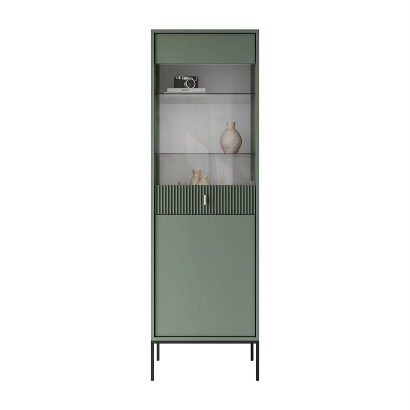 54cm Sideboard, Black/Smoke Green