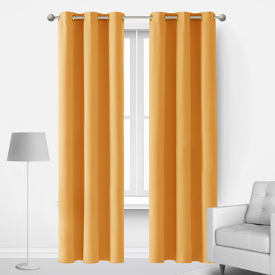 Lionel Room Darkening Curtain Single Panel