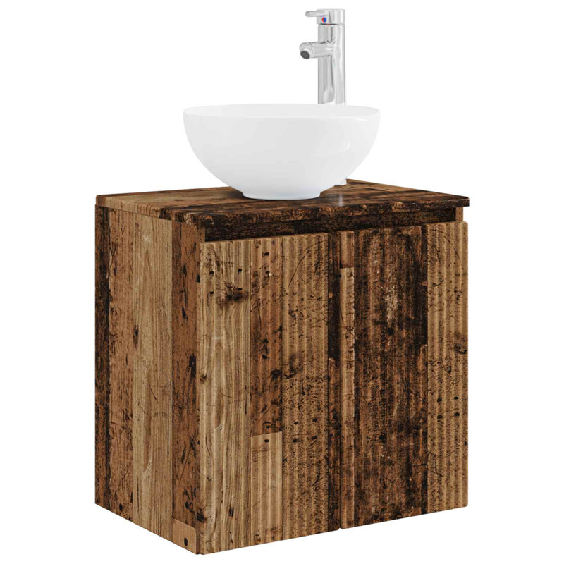495 mm Bathroom Vanity, Old Wood