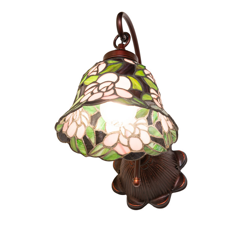 8" Wide Begonia Wall Sconce