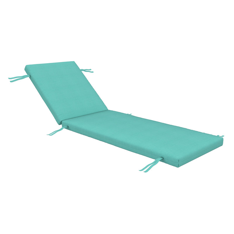 Lani Sunbrella® Outdoor Chaise Lounge Cushion, 24" W x 73" D, Sunbrella Bliss Breeze
