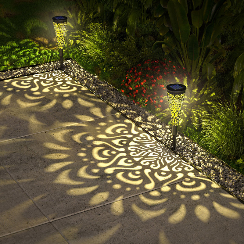 Ensemble de 6 lumières solaires pour le jardin