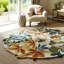 Wool Floral Area Rug-1542581663