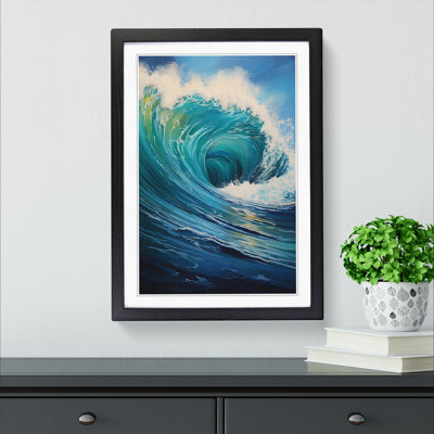 Ocean Modern - Single Picture Frame Print on Wood