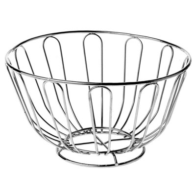 24cm Fruit Basket in Chrome