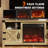 58" W Farmhouse TV Stand Fireplace-1932876991