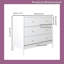 Commode à 4 tiroirs pour enfants avec armoire anti-basculement pour chambre de bébé PTalia