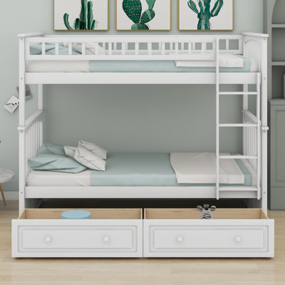 Bunk Bed With Drawers, Convertible Beds