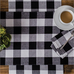 Loa 72" Cotton Table Runner, Black