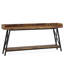 Console industrielle très longue de 70,9 pouces, table de canapé rustique pour le salon et le couloir, meubles de vestibule étroits avec structure en métal durable