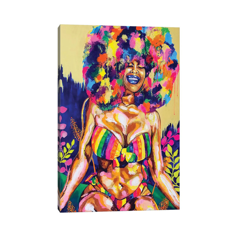 Promesse-impression de peinture, Toile tendue, Pas de tapis, H 26 po x l 18 po x 1,5 po