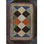 Tapis antique en laine American Hooked