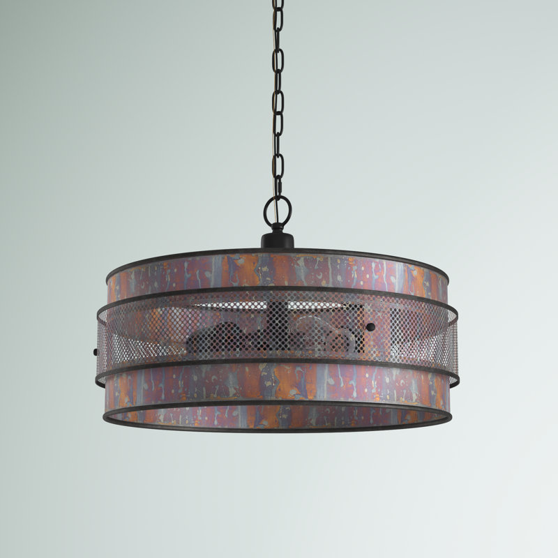Andelo 3 - Light Dimmable Drum Chandelier