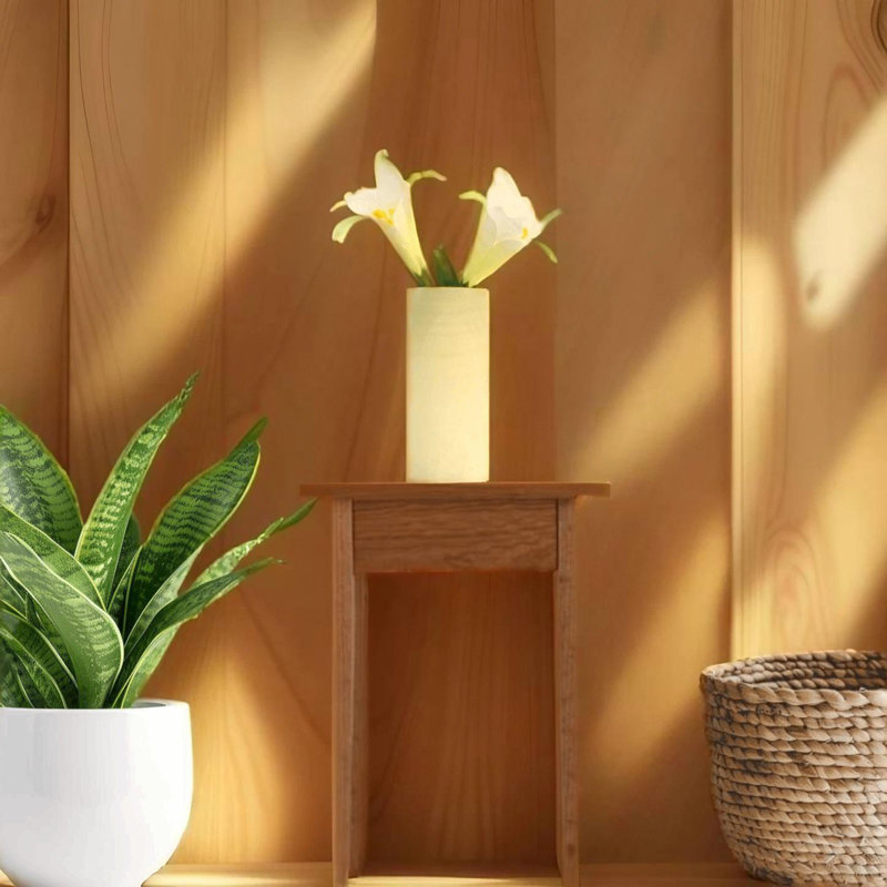 Porte-bougie blanc onyx