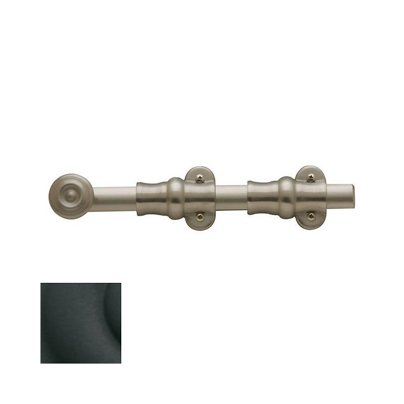 Ornamental Surface Bolt, Satin Black, 9.2" H x 2.8" W x 2.2" D