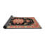 Tapis orange/noir traditionnel Linets-2133000863