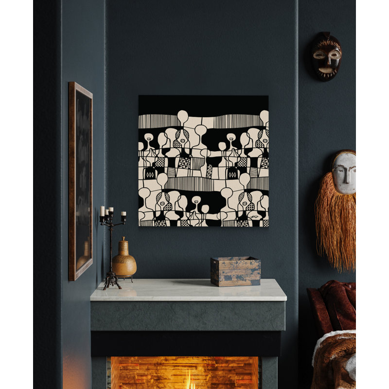 Tutu Tribal Abstract - African par Ify Ojo - impression sur toile tendue, H 20 po x l 30 po x P 3 po