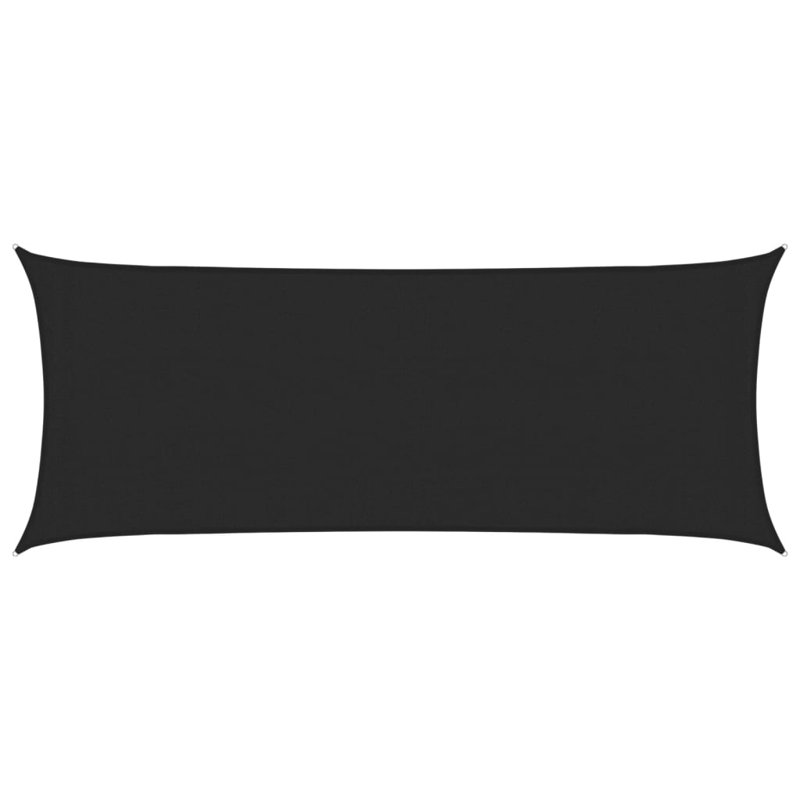 Dakota Fields 450cm W x 200cm D Plastic Cover Retractable Freestanding Awning, Black