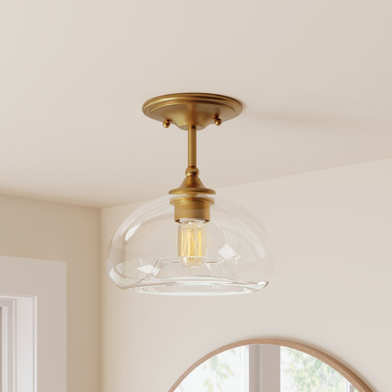 Lani 1-Light Ceiling Light in Natural Brass, Natural Brass 