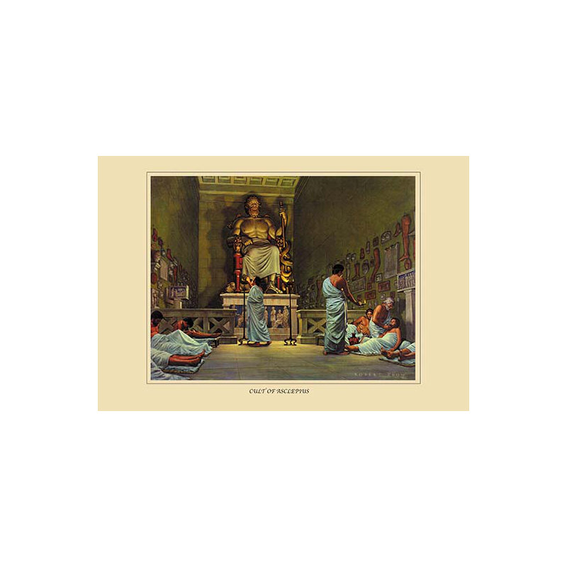 « culte of asclepius » par robert thom, impression